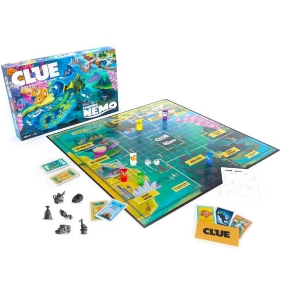 **SOLD** CLUE Board Game Finding Nemo Ltd Edition Disney Pixar Mystery Game - Picture 3 of 14